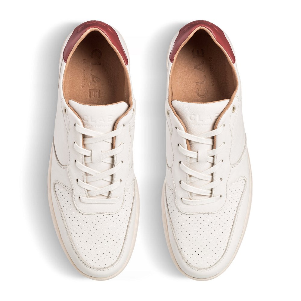 CLAE MALONE Shoes Womens USA201-C56 In Off White Red Ochre